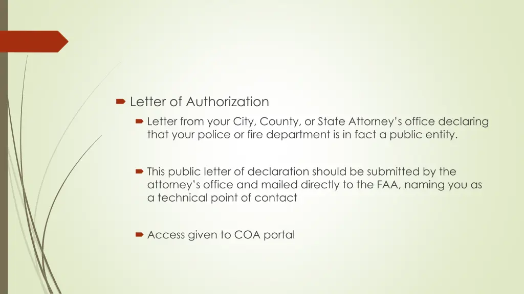 letter of authorization letter from your city