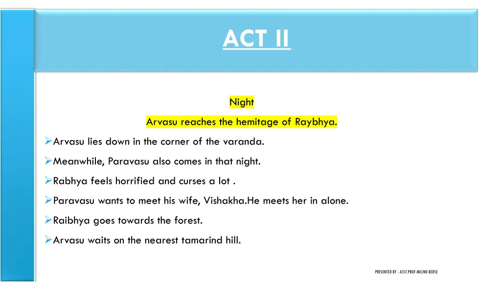 act ii 1