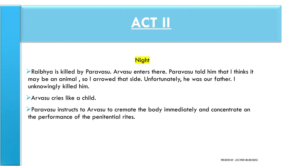 act ii 3