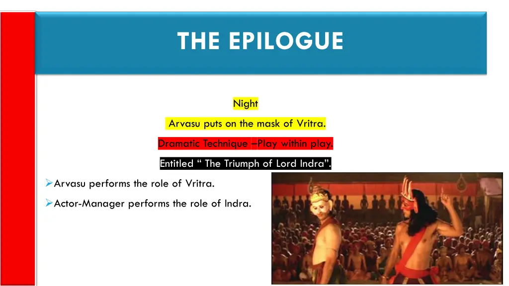 the epilogue