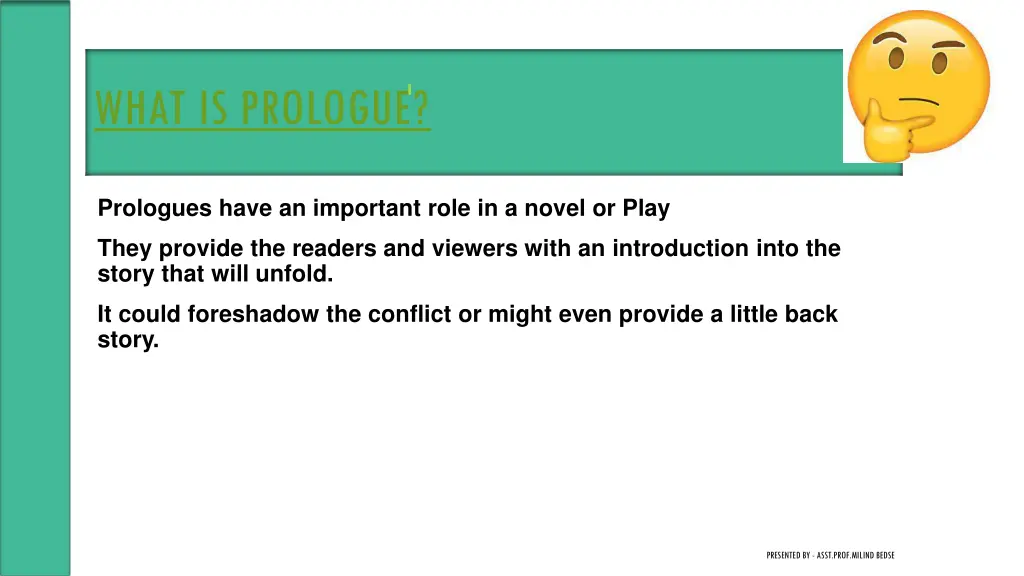 what is prologue