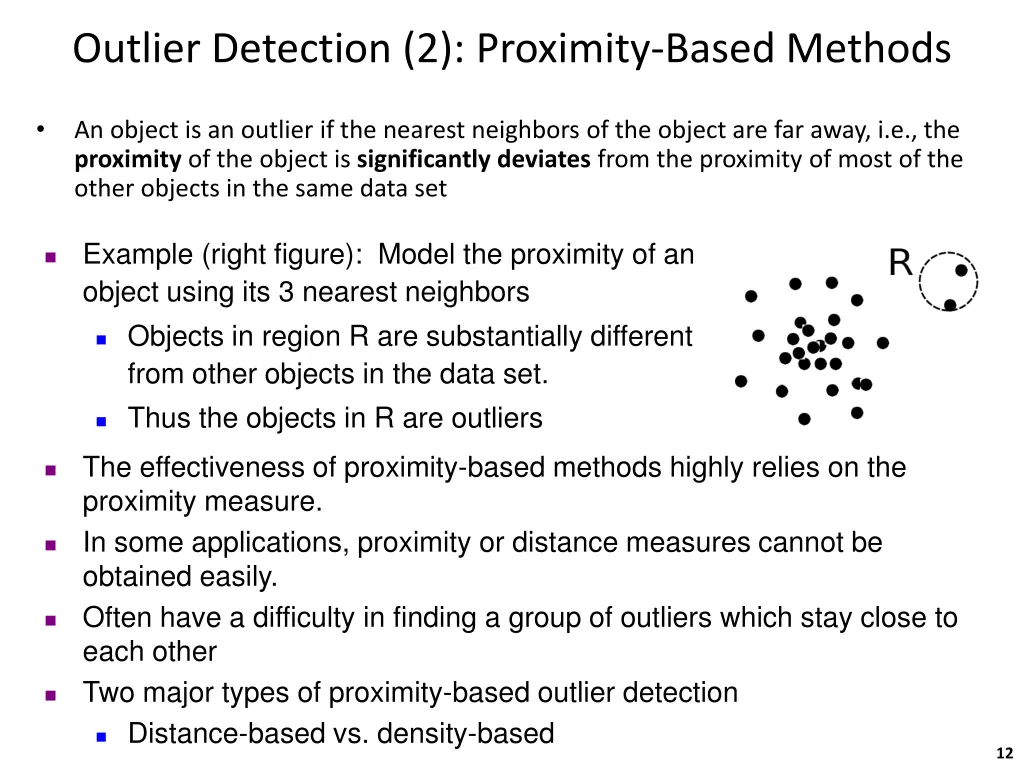 outlier detection 2 proximity based methods