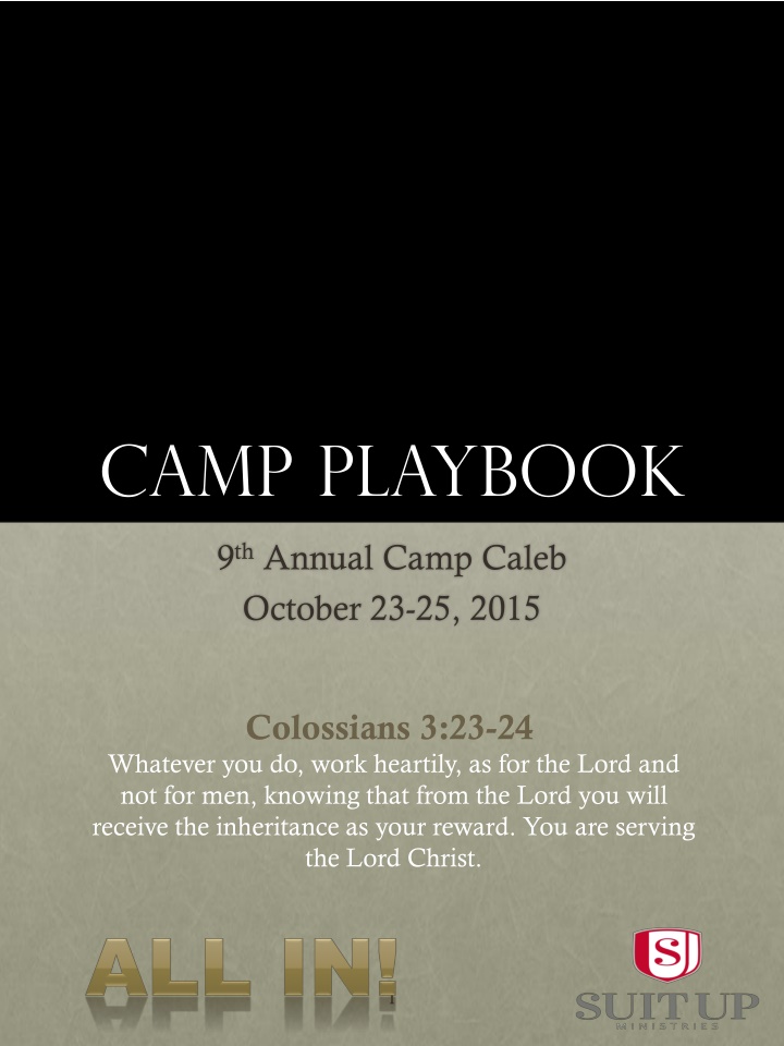 camp playbook