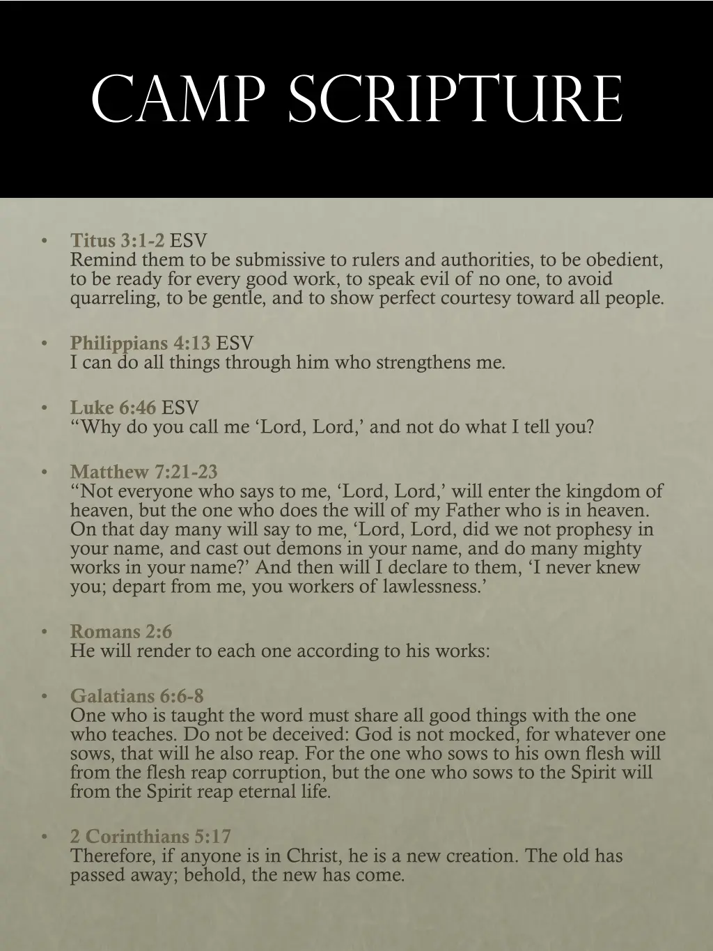 camp scripture 1