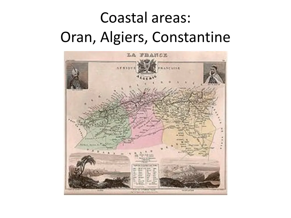 coastal areas oran algiers constantine