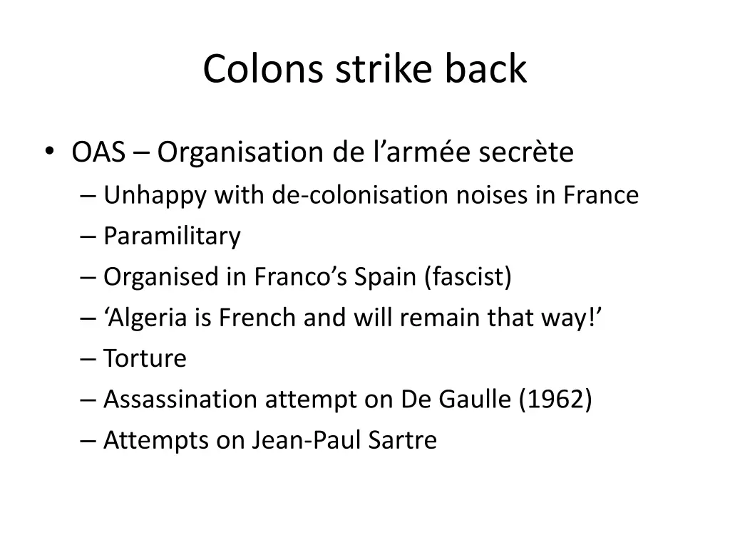 colons strike back