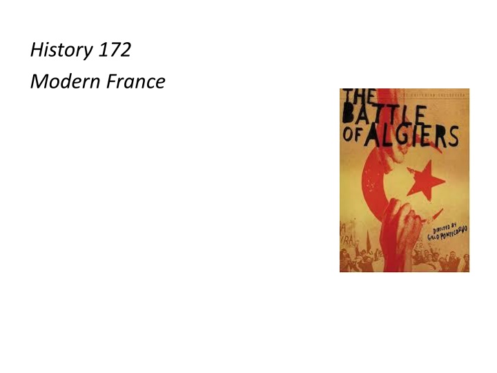 history 172 modern france