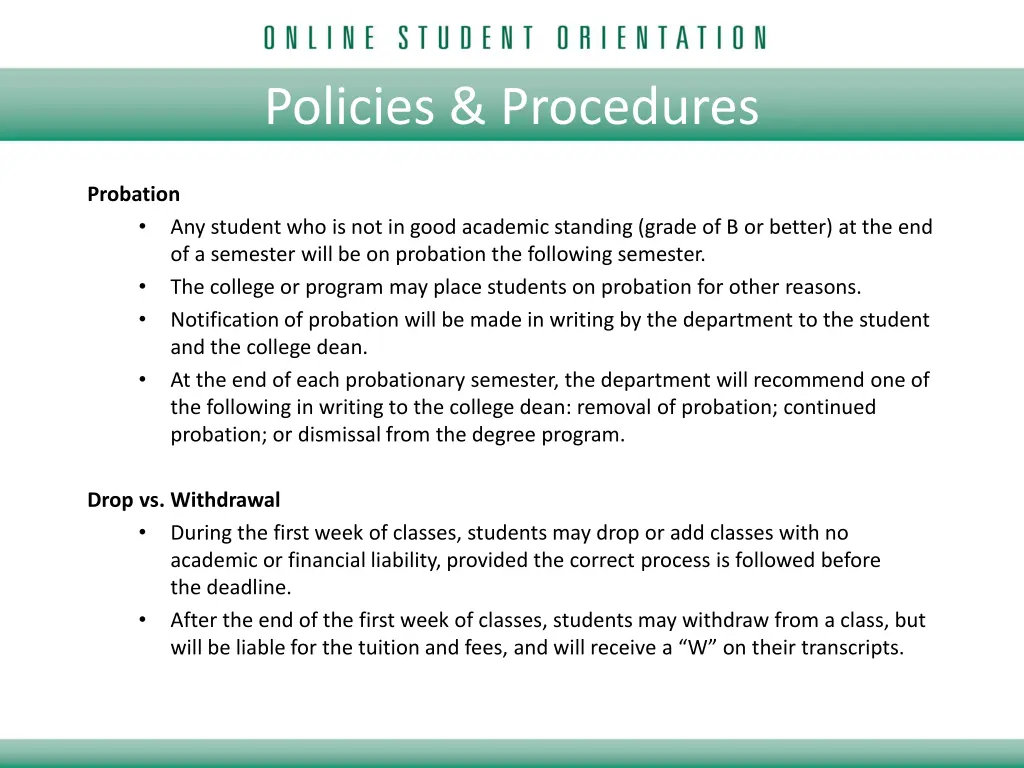 policies procedures 1