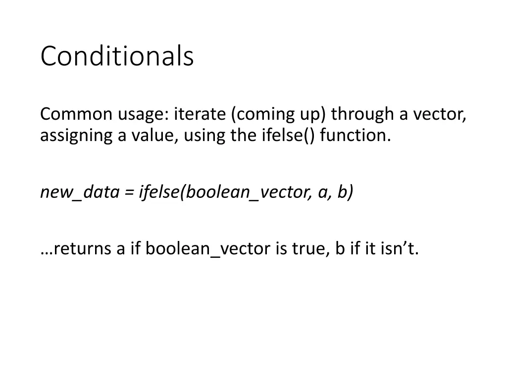 conditionals 3