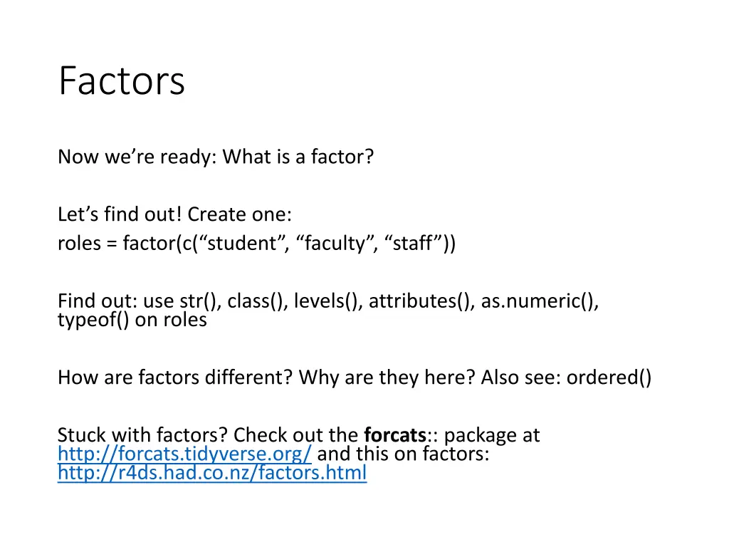 factors