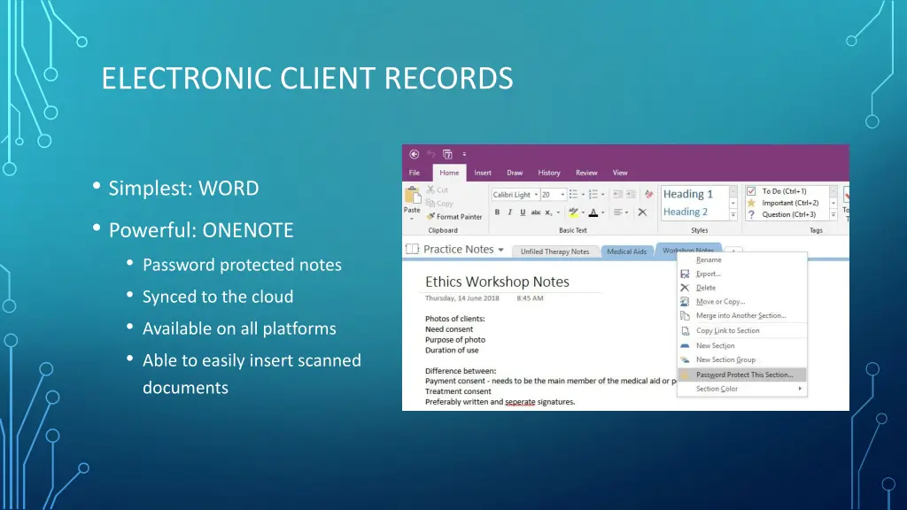 electronic client records