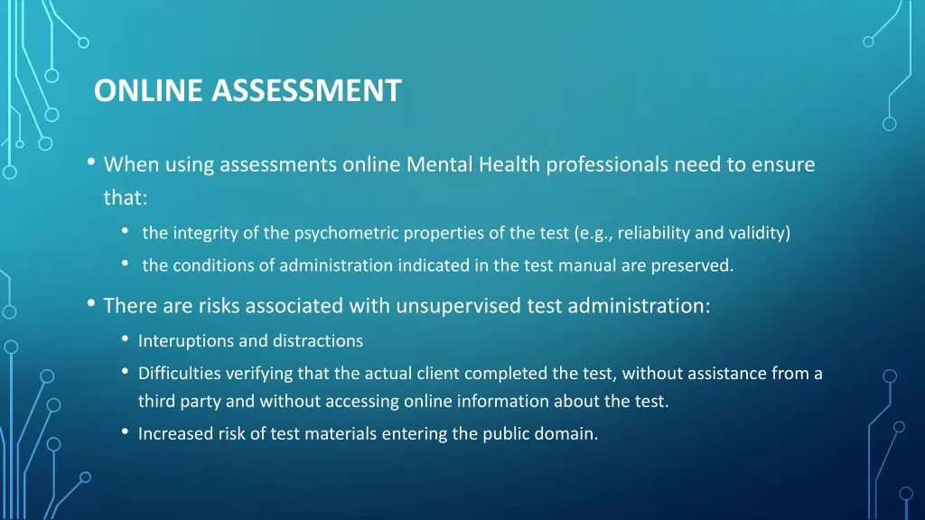 online assessment