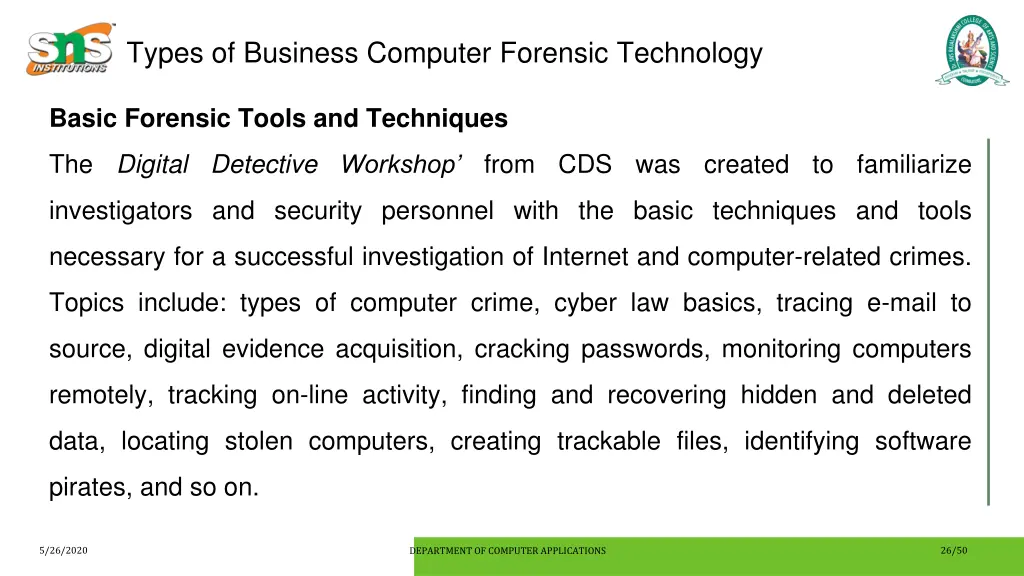 types of business computer forensic technology 4