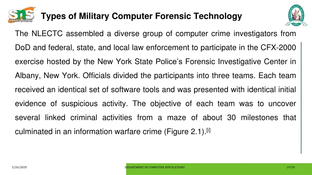 types of military computer forensic technology 3