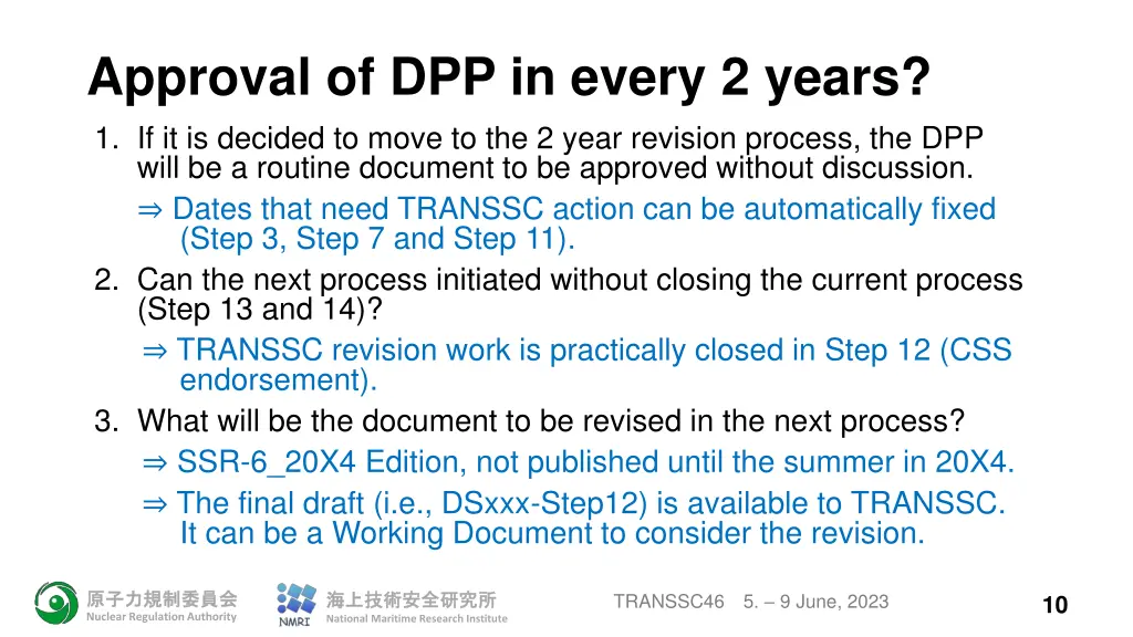 approval of dpp in every 2 years