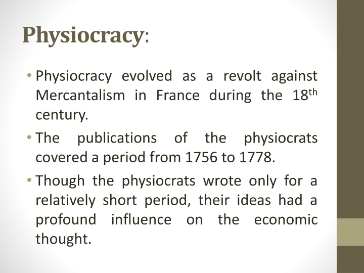 physiocracy