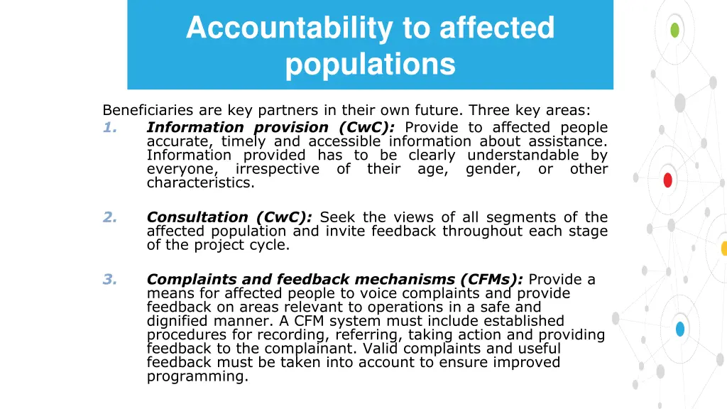 accountability to affected populations