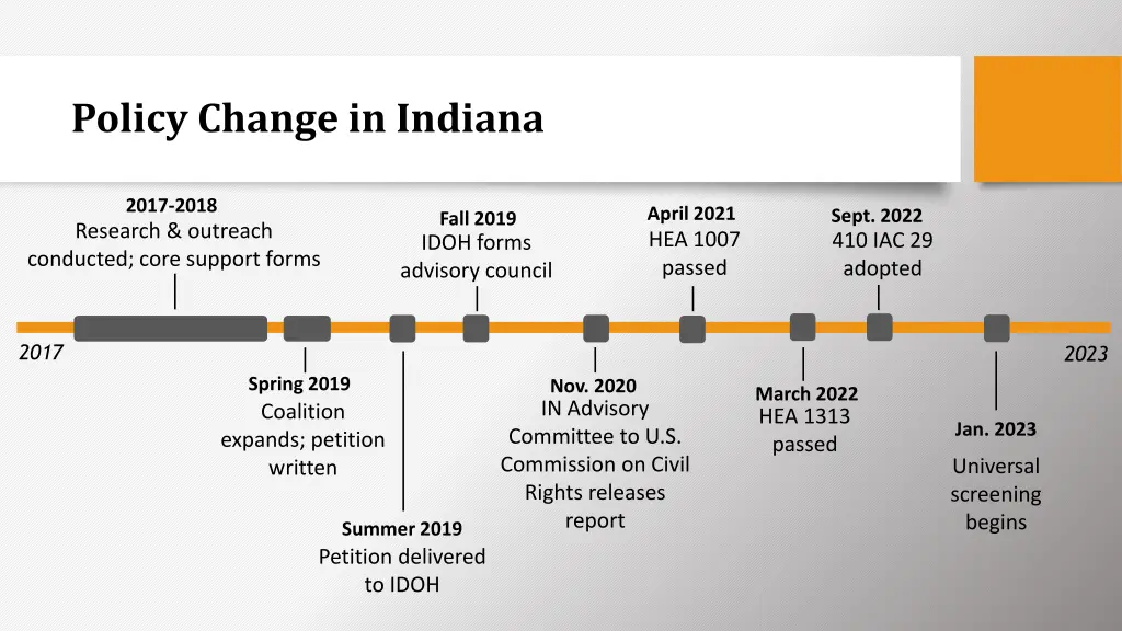 policy change in indiana