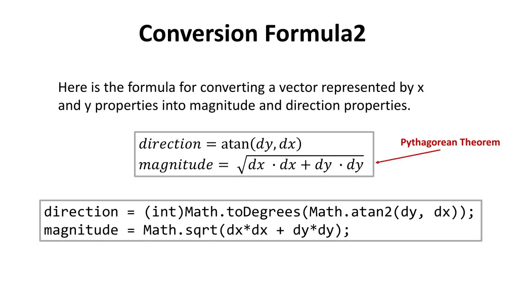 conversion formula2