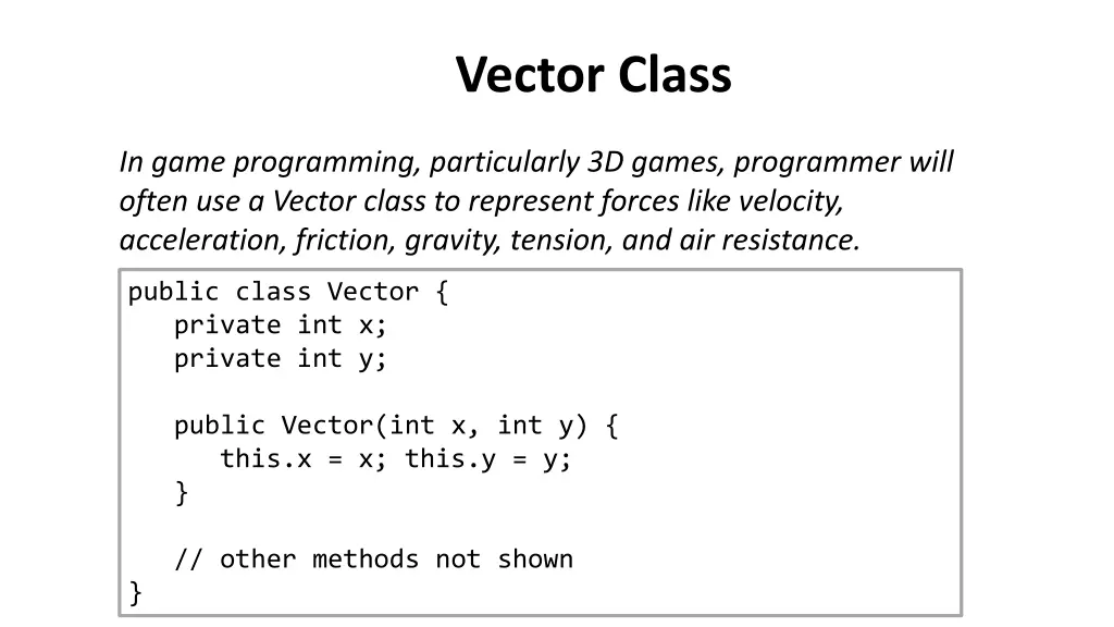 vector class