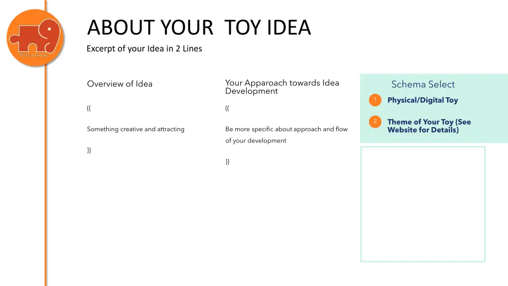 about your toy idea excerpt of your idea