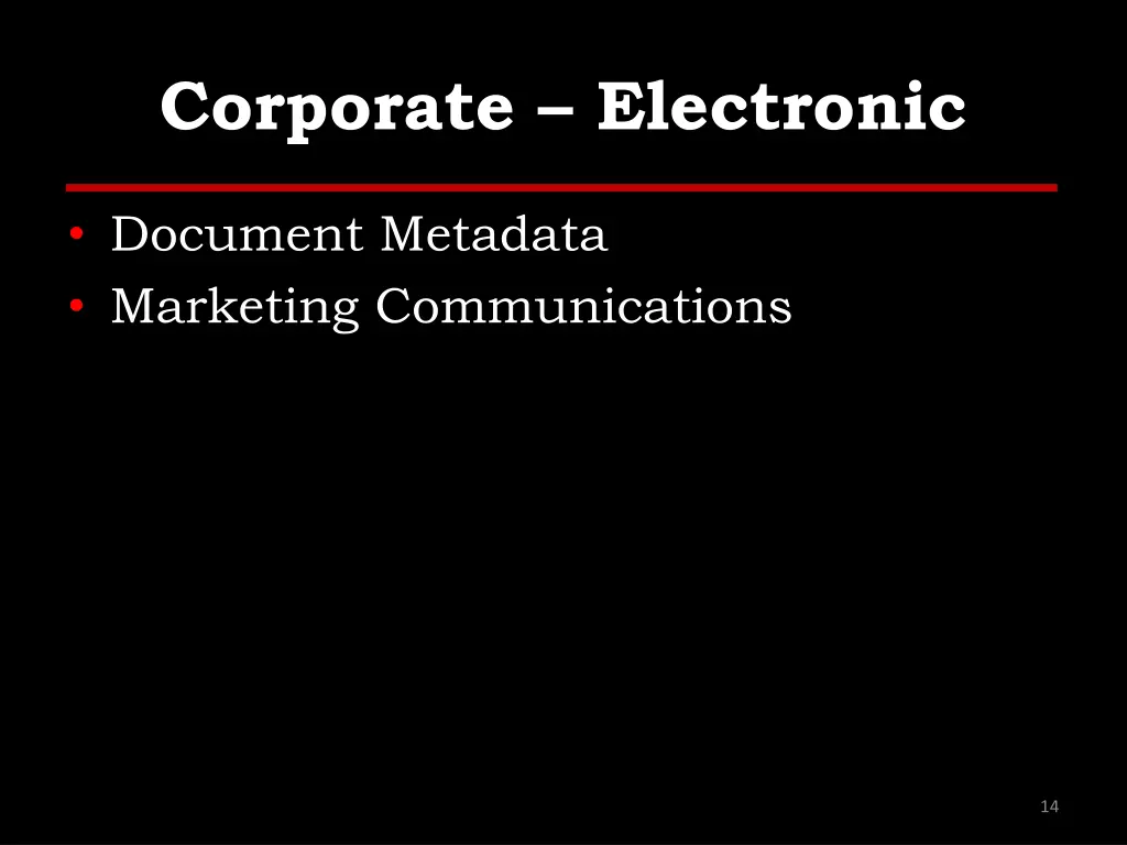 corporate electronic