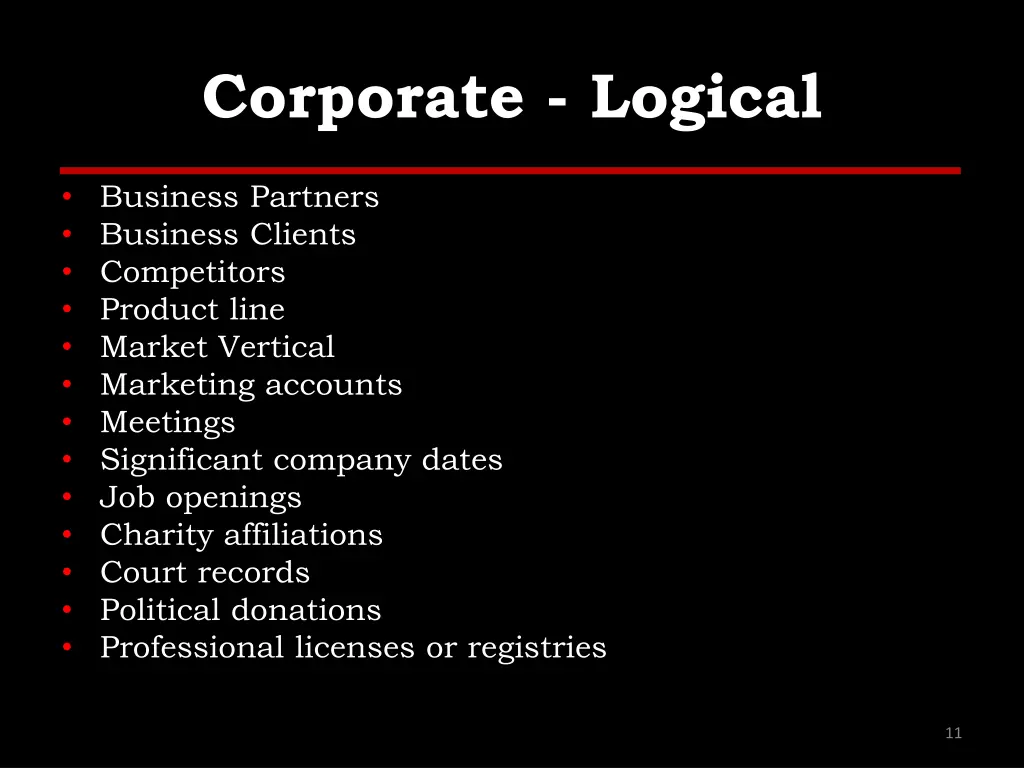 corporate logical