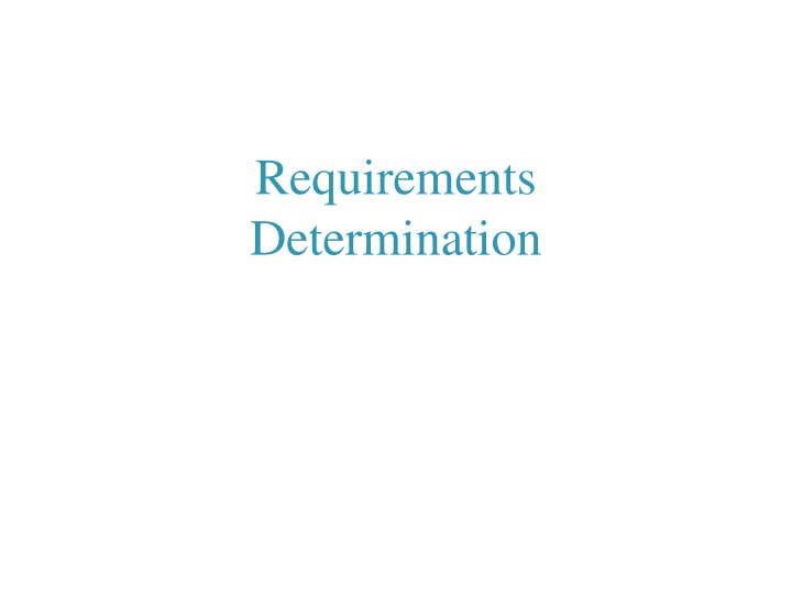 requirements determination