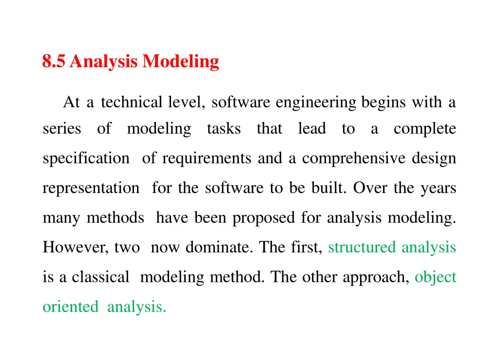 8 5 analysis modeling