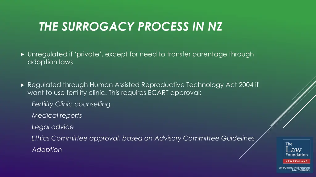 the surrogacy process in nz