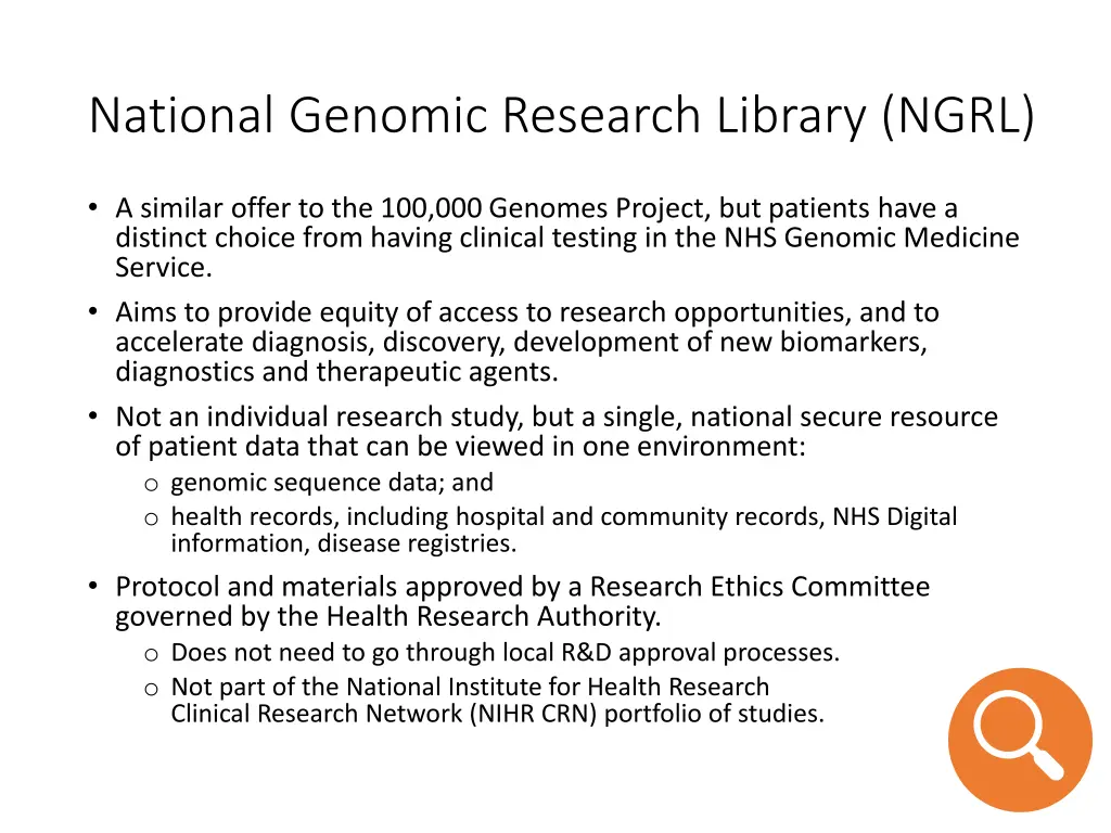 national genomic research library ngrl