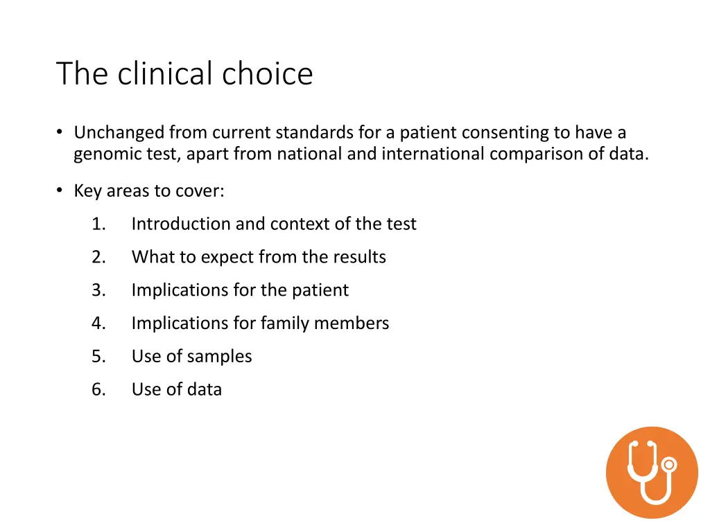 the clinical choice