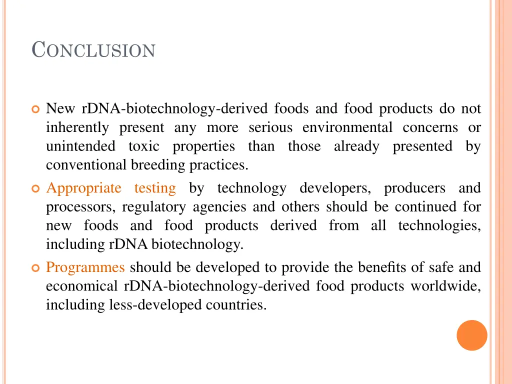 c onclusion