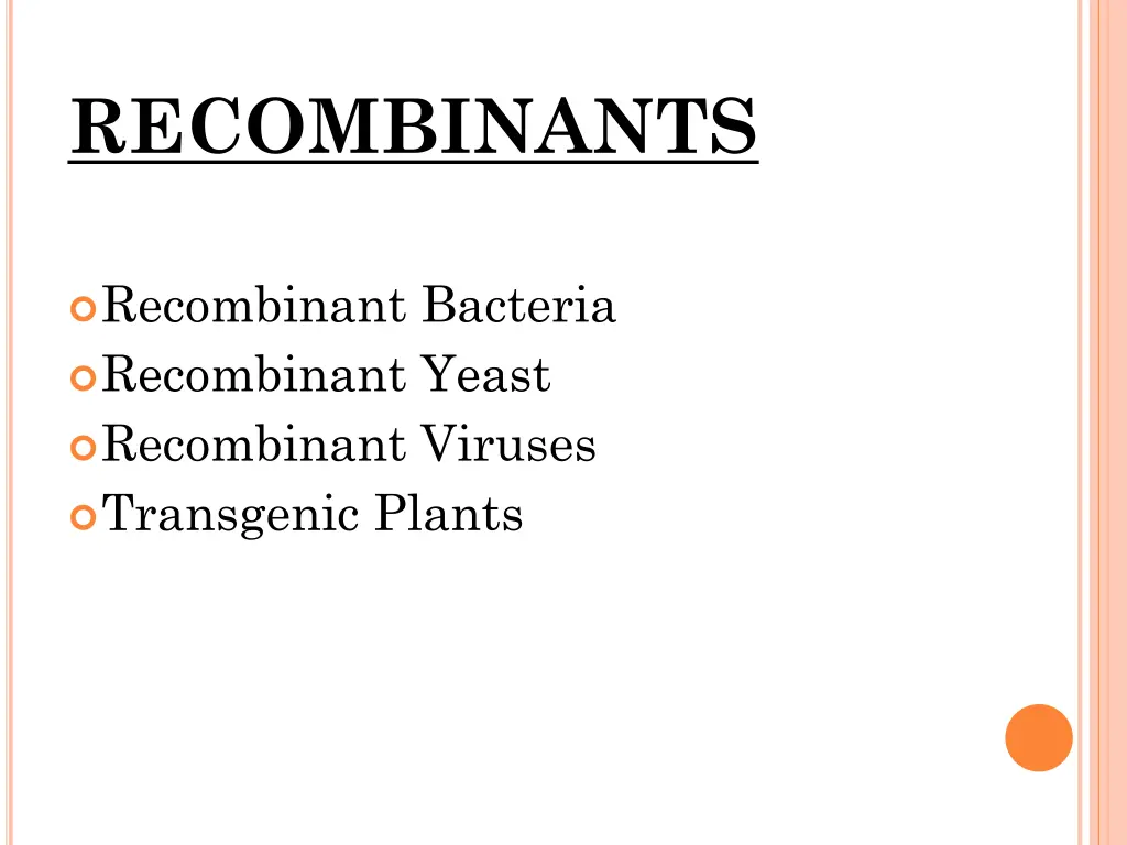 recombinants