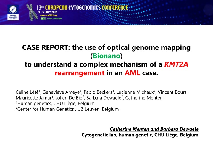 case report the use of optical genome mapping