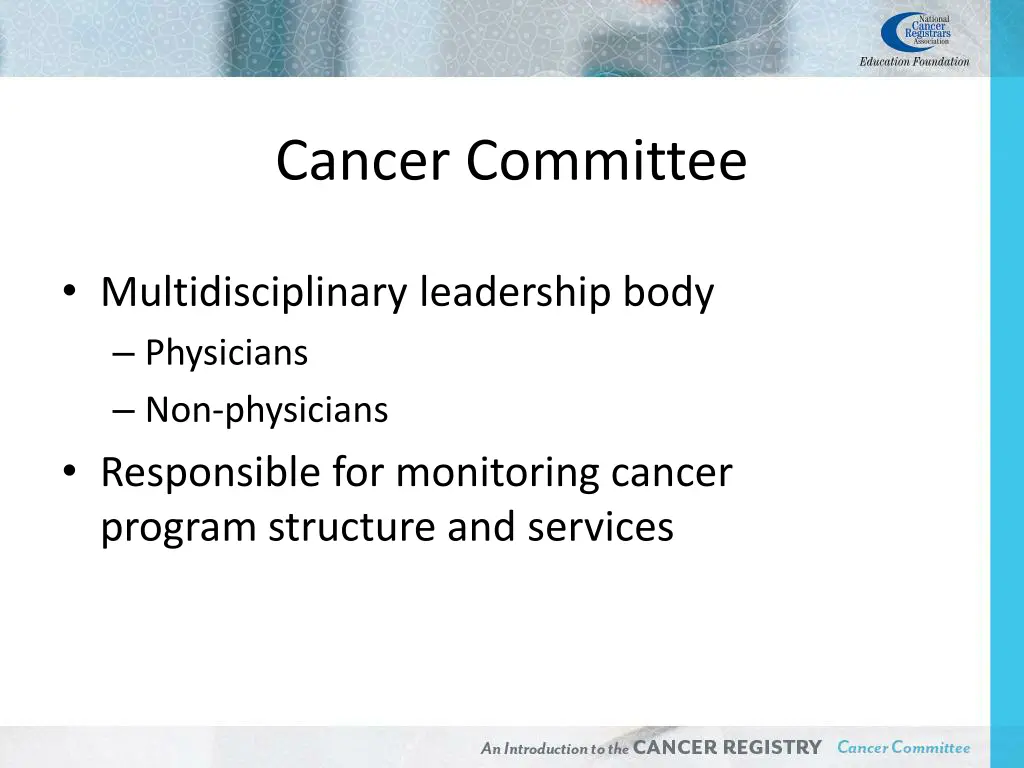 cancer committee