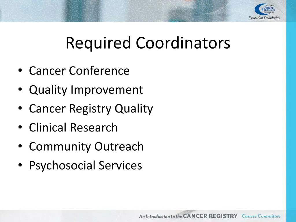 required coordinators