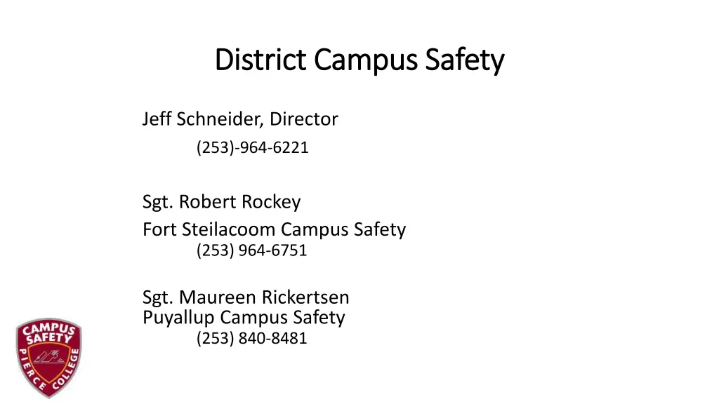 district campus safety district campus safety