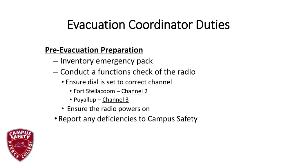 evacuation coordinator duties evacuation 1