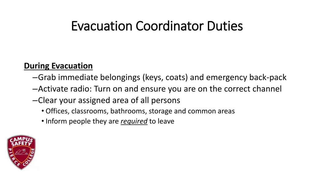 evacuation coordinator duties evacuation 2