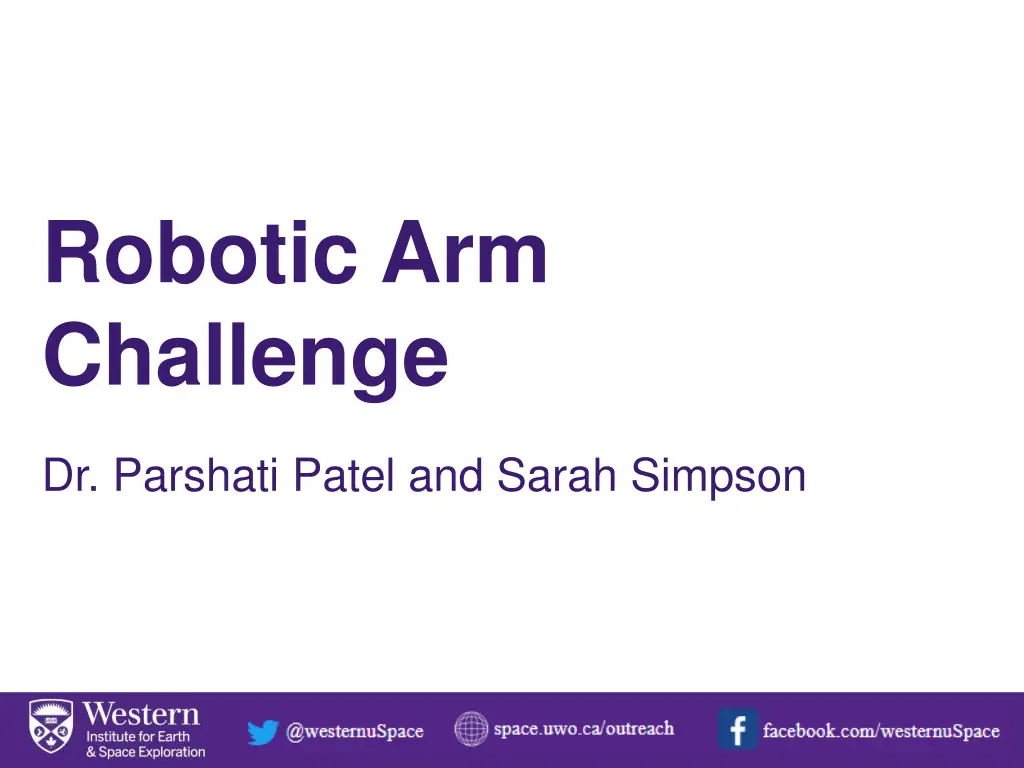 robotic arm challenge