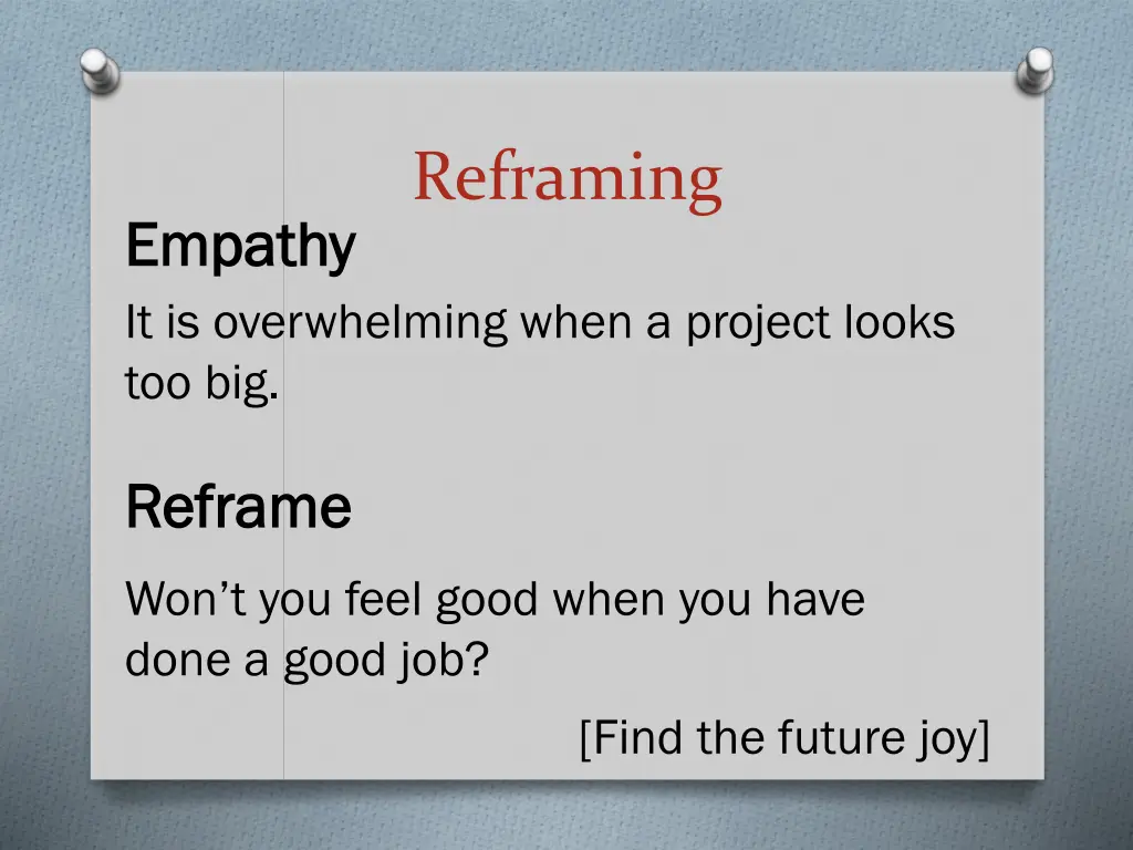 reframing