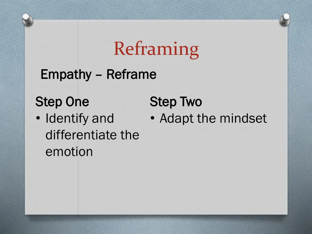 reframing reframe