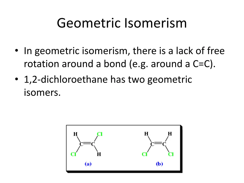 geometric isomerism