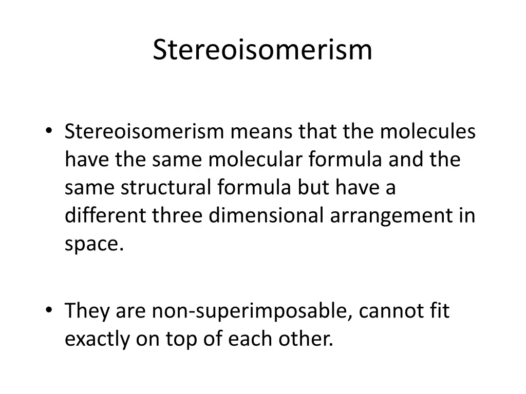 stereoisomerism