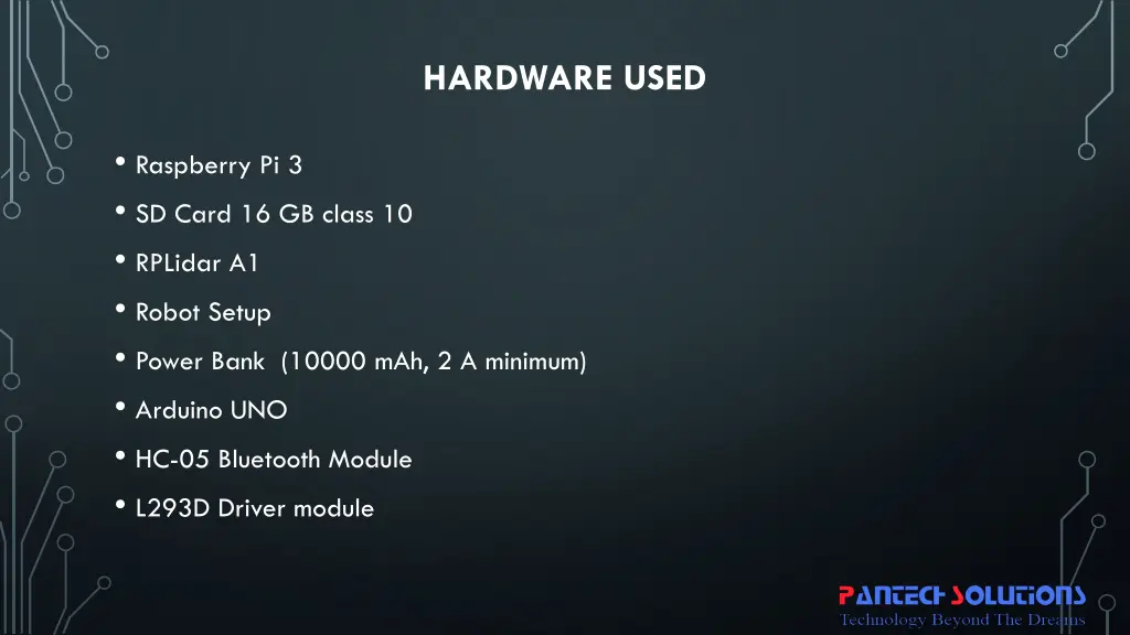 hardware used