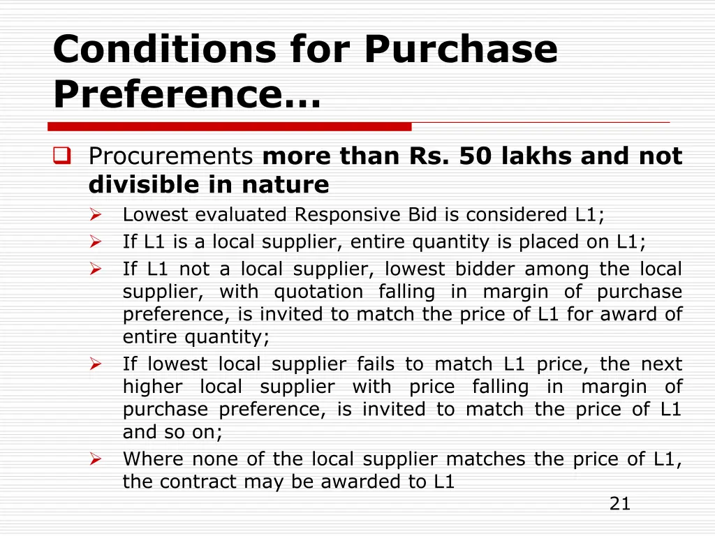 conditions for purchase preference 1