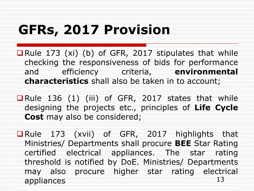 gfrs 2017 provision