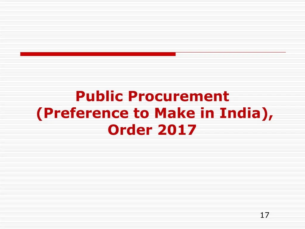 public procurement preference to make in india