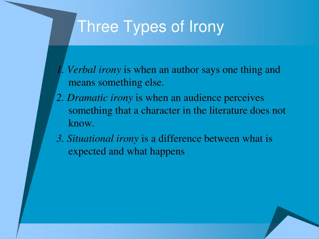 three types of irony